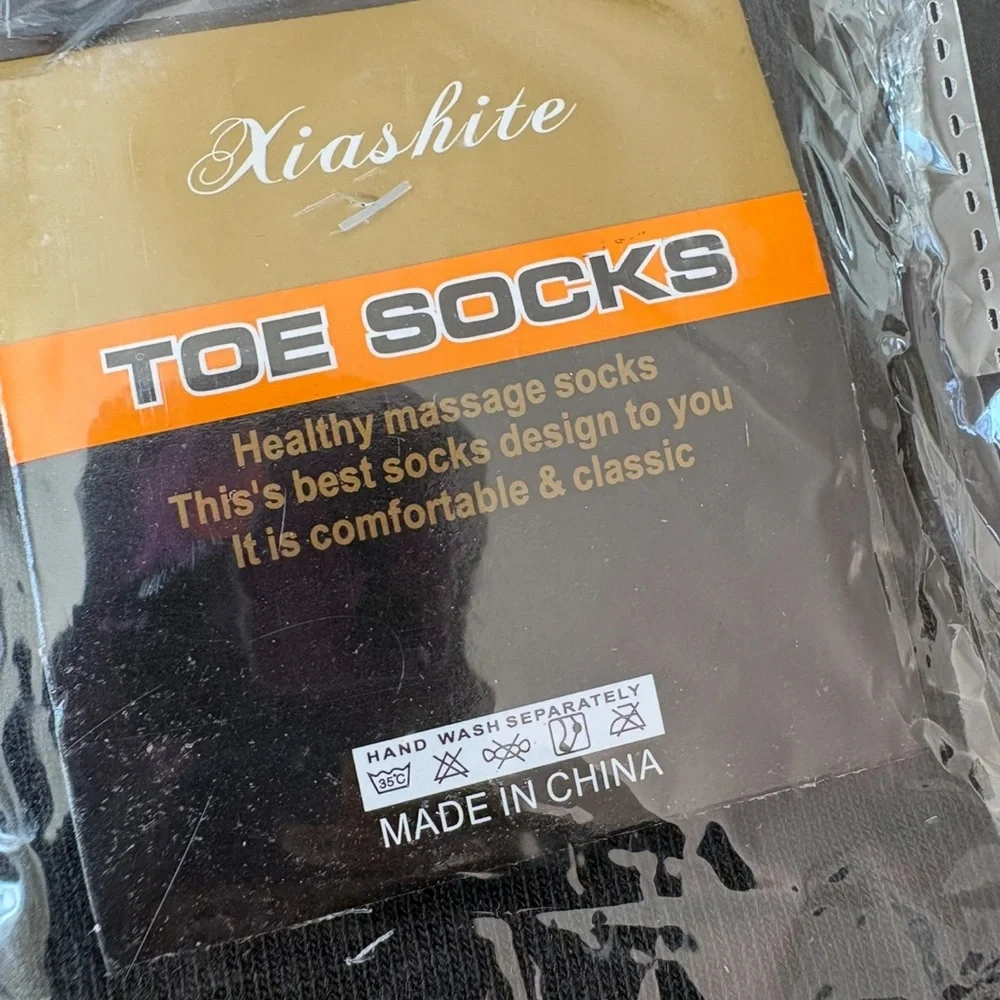 Black Toe Socks OS - Picture 2 of 4